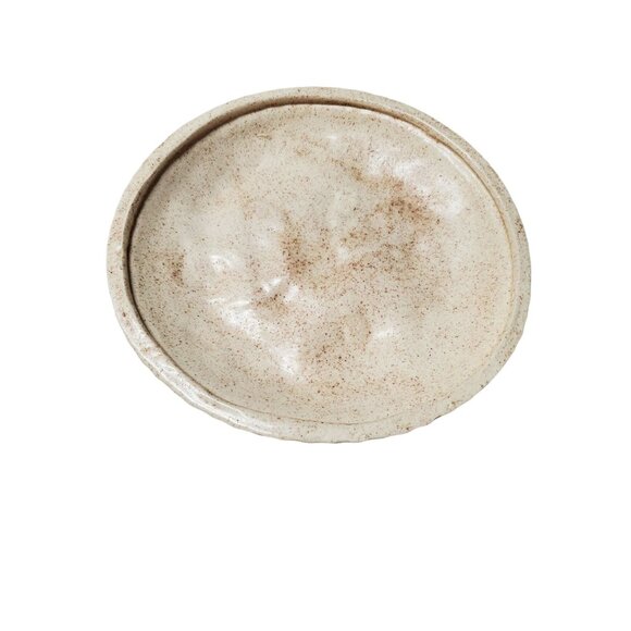 Vintage 10" Wide Ceramic Covered Pie Dish w/ Cherry Shaped Handle / Pie Keeper, - Picture 5 of 6